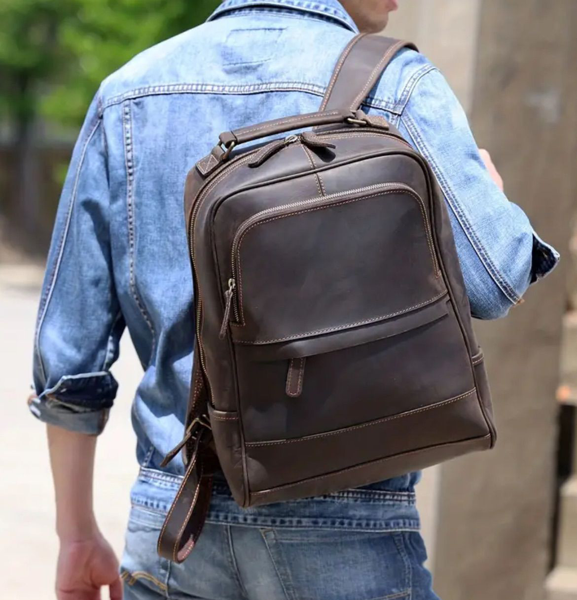 バッグ リュックサック バックパック メンズ レディース 牛革 レザー カバン 鞄 大容量 リュック ノートパソコン