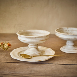 陶芸作品 #ハンドメイド　一点もののお皿 AKO STUDIO Ripple - Plate お皿 陶芸 陶器 ハンドメイド 一点物 M