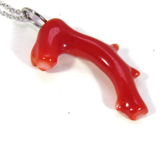 土佐の宝石珊瑚　アクセサリ－・ジュエリー 　赤枝　ネックレス・ペンダント　IMG-1356　　 4枚目の画像