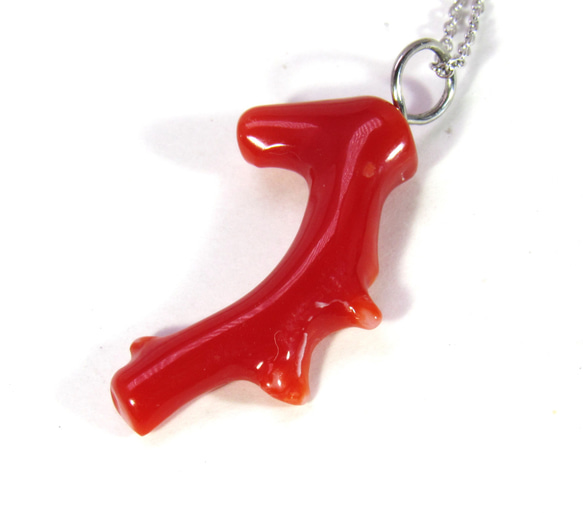 土佐の宝石珊瑚　アクセサリ－・ジュエリー 　赤枝　ネックレス・ペンダント　IMG-1356　　 3枚目の画像