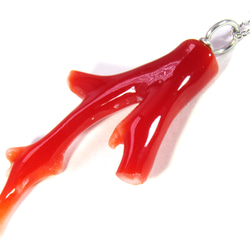 土佐の宝石珊瑚   アクセサリー ・ジュエリ－　赤枝　ネックレス・ペンダント　No－01173 3枚目の画像