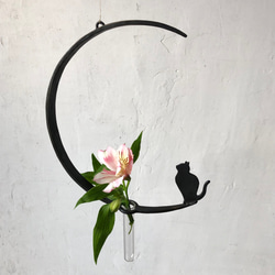 ハート型ヒノキの切り株プレート】アクセサリー置き ディスプレイ