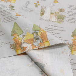 新柄入荷！ルシアン(LECIEN)『ケイト・グリーナウェイ 　Story　Eートープ』～50㎝単位でカット～ 2枚目の画像