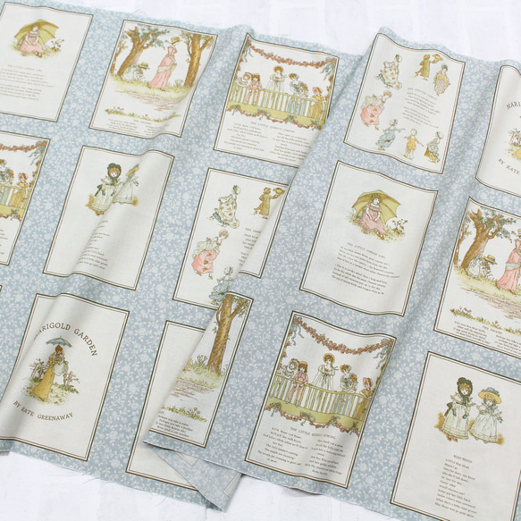 新柄入荷！ルシアン(LECIEN)『ケイト・グリーナウェイ 　パネル　モノ(Mono)』～1パネル58㎝でカット済み～ 2枚目の画像