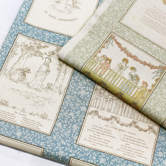 新柄入荷！ルシアン(LECIEN)『ケイト・グリーナウェイ 　パネル　モノ(Mono)』～1パネル58㎝でカット済み～ 4枚目の画像