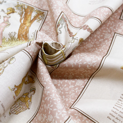 新柄入荷！ルシアン(LECIEN)『ケイト・グリーナウェイ 　パネル　ピンク(Pink)』～1パネル58㎝でカット済み～ 3枚目の画像