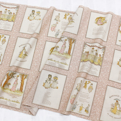 新柄入荷！ルシアン(LECIEN)『ケイト・グリーナウェイ 　パネル　ピンク(Pink)』～1パネル58㎝でカット済み～ 2枚目の画像