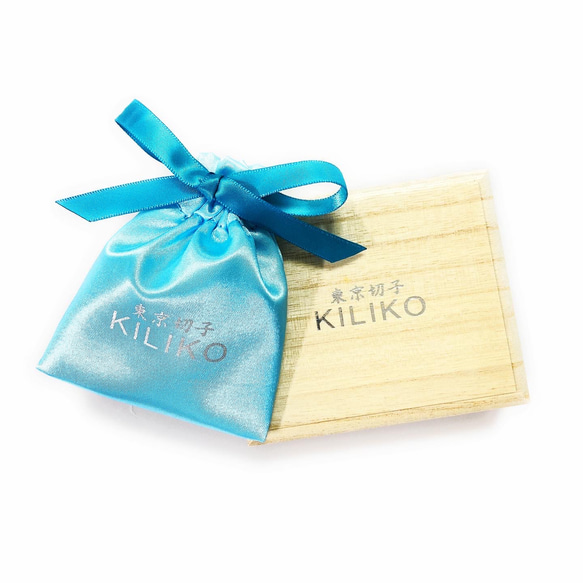 東京切子カフスボタン15　菊　クリアー 8枚目の画像