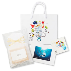 東京切子カフスボタン15　菊　クリアー 9枚目の画像