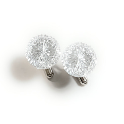 東京切子カフスボタン15　菊　クリアー 7枚目の画像