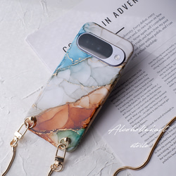 #earth　アルコールインクアートのスマホケース・ネックストラップ・リング（iPhone / Android) 12枚目の画像