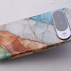 #earth　アルコールインクアートのスマホケース・ネックストラップ・リング（iPhone / Android) 2枚目の画像