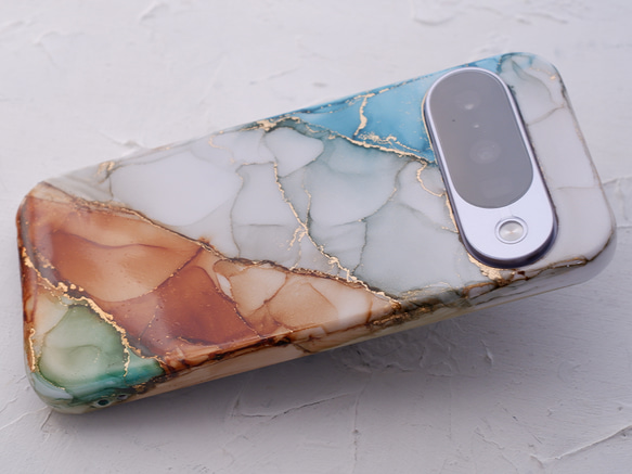 #earth　アルコールインクアートのスマホケース・ネックストラップ・リング（iPhone / Android) 2枚目の画像