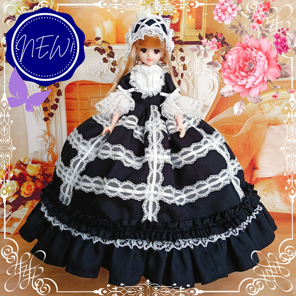 ジェニーサイズ ゴスロリ ゴシックロリータ 黒ロリ ロリータ