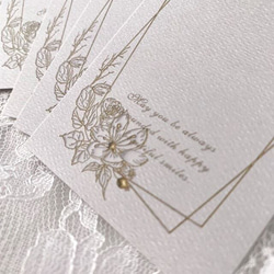 アクセサリー台紙【名刺サイズ/15枚入】[D-719] 花gd_pukkuri 4枚目の画像