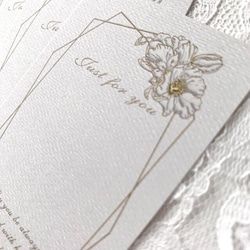 アクセサリー台紙【名刺サイズ/15枚入】[D-719] 花gd_pukkuri 3枚目の画像