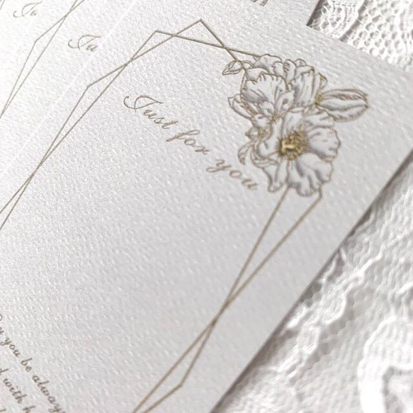 アクセサリー台紙【名刺サイズ/15枚入】[D-719] 花gd_pukkuri 3枚目の画像