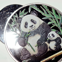 パンダ　ゴルフマーカー マグネットマーカー ハットマーカー  マグネットコイン13113-472（金属製） 2枚目の画像