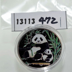 パンダ　ゴルフマーカー マグネットマーカー ハットマーカー  マグネットコイン13113-472（金属製） 5枚目の画像