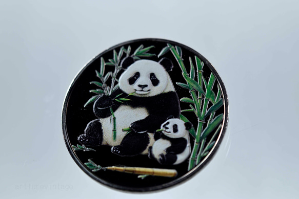 パンダ　ゴルフマーカー マグネットマーカー ハットマーカー  マグネットコイン13113-472（金属製） 8枚目の画像