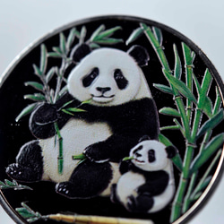 パンダ　ゴルフマーカー マグネットマーカー ハットマーカー  マグネットコイン13113-472（金属製） 9枚目の画像