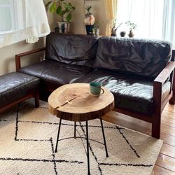 素朴な流木のサイドテーブル 花台 飾り棚 一点もの ローテーブル