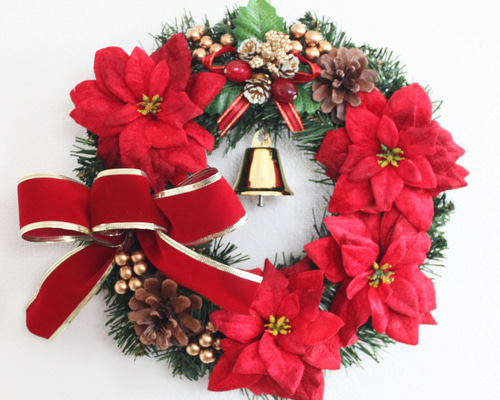 25.クリスマスリース Amazon.co.jp: ［ 2025年 mamawreath Lサイズ A クリスマスリース