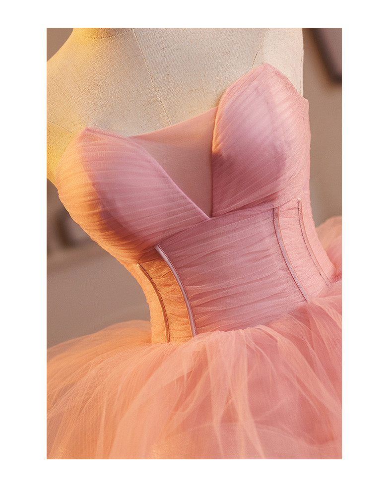 豪華 ピンク ふわふわ ウェディングドレス プリンセス 綺麗 花嫁 誕生日 演奏会 二次会 前撮り 披露宴 08974