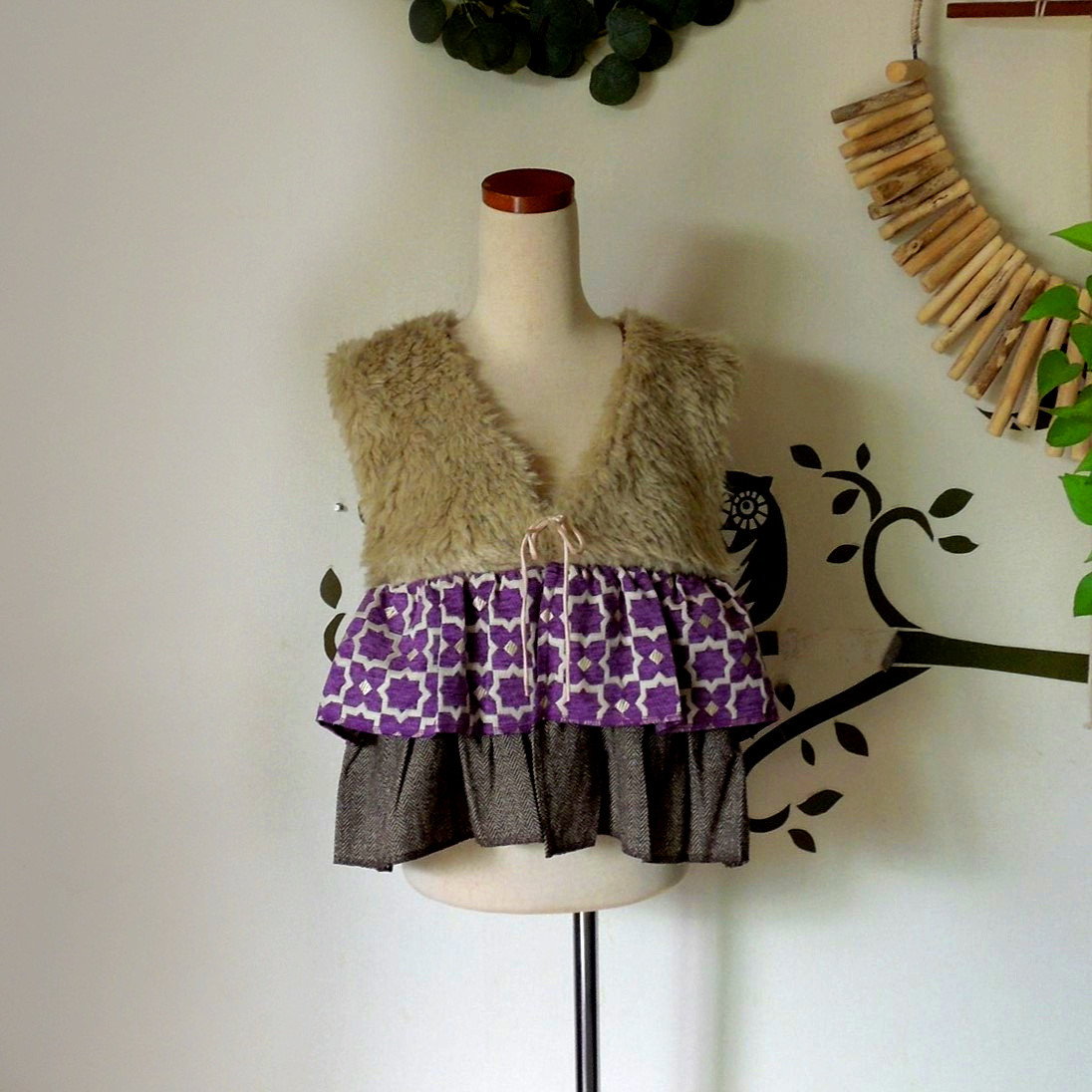 ミナレット ベスト●パープル