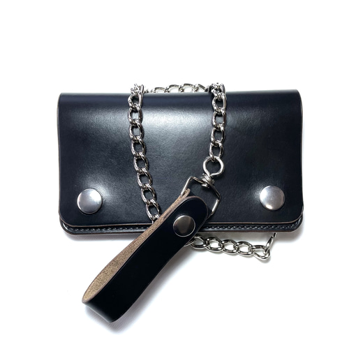 ホーウィン社クロムエクセルレザー ミドルトラッカーウォレット