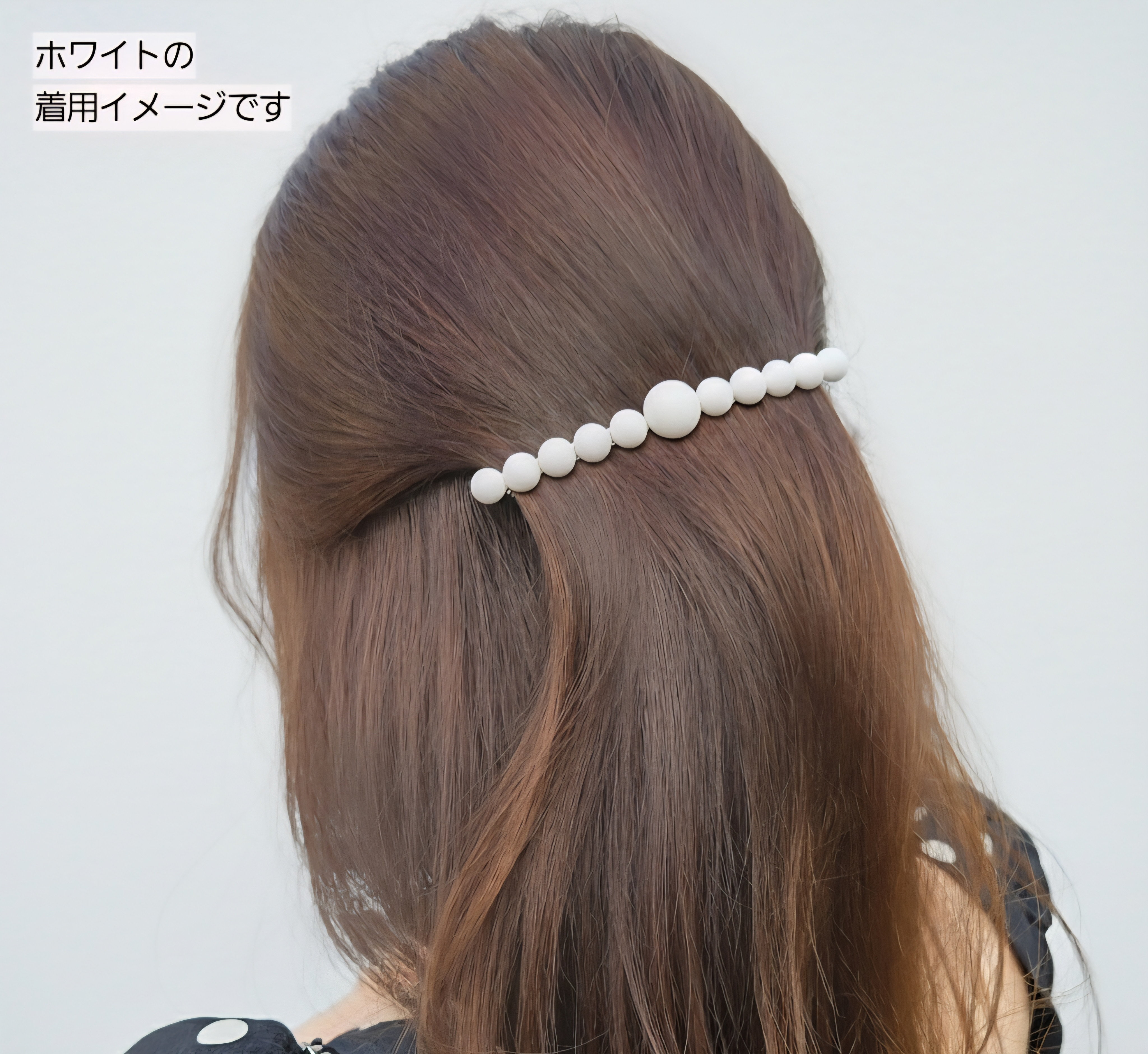 冬を優しく彩る 淡いピンクのロングバレッタとお花のピアス・イヤリングのコフレセット｜淡水パール｜シンプル | 送料無料