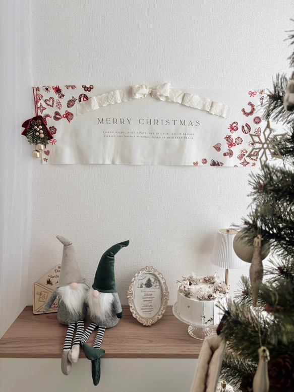 【早割】選べるリボン 新作クリスマスタペストリー miniタペストリー付き　2025 9枚目の画像