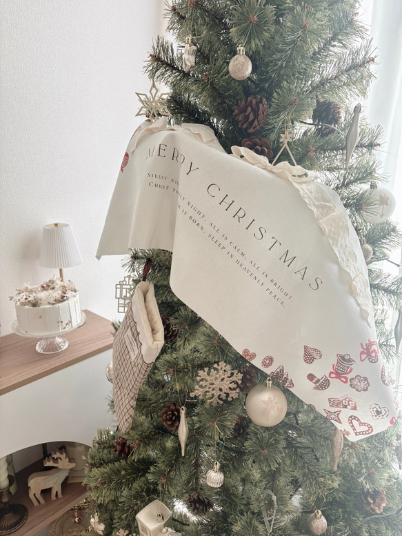 【早割】選べるリボン 新作クリスマスタペストリー miniタペストリー付き　2025 1枚目の画像