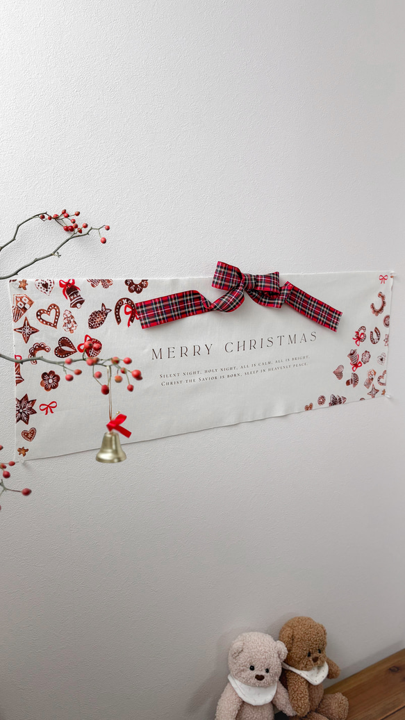 【早割】選べるリボン 新作クリスマスタペストリー miniタペストリー付き　2025 3枚目の画像