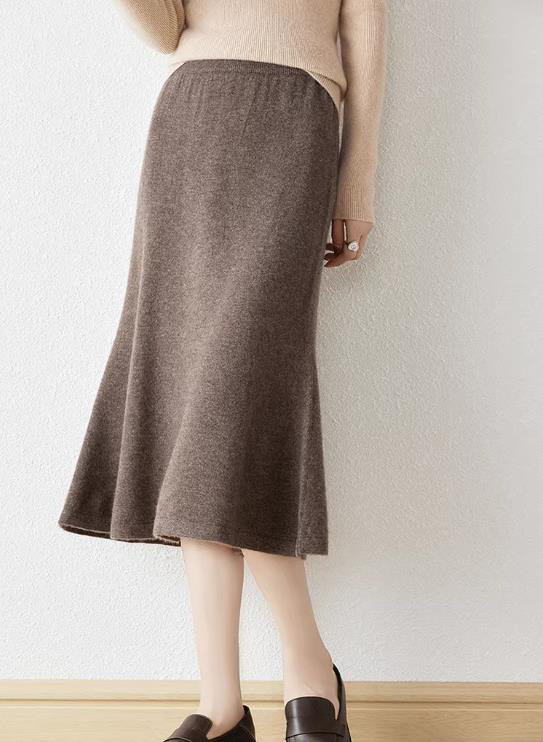 【受注製作】ウールフィッシュテールスカート　５色展開