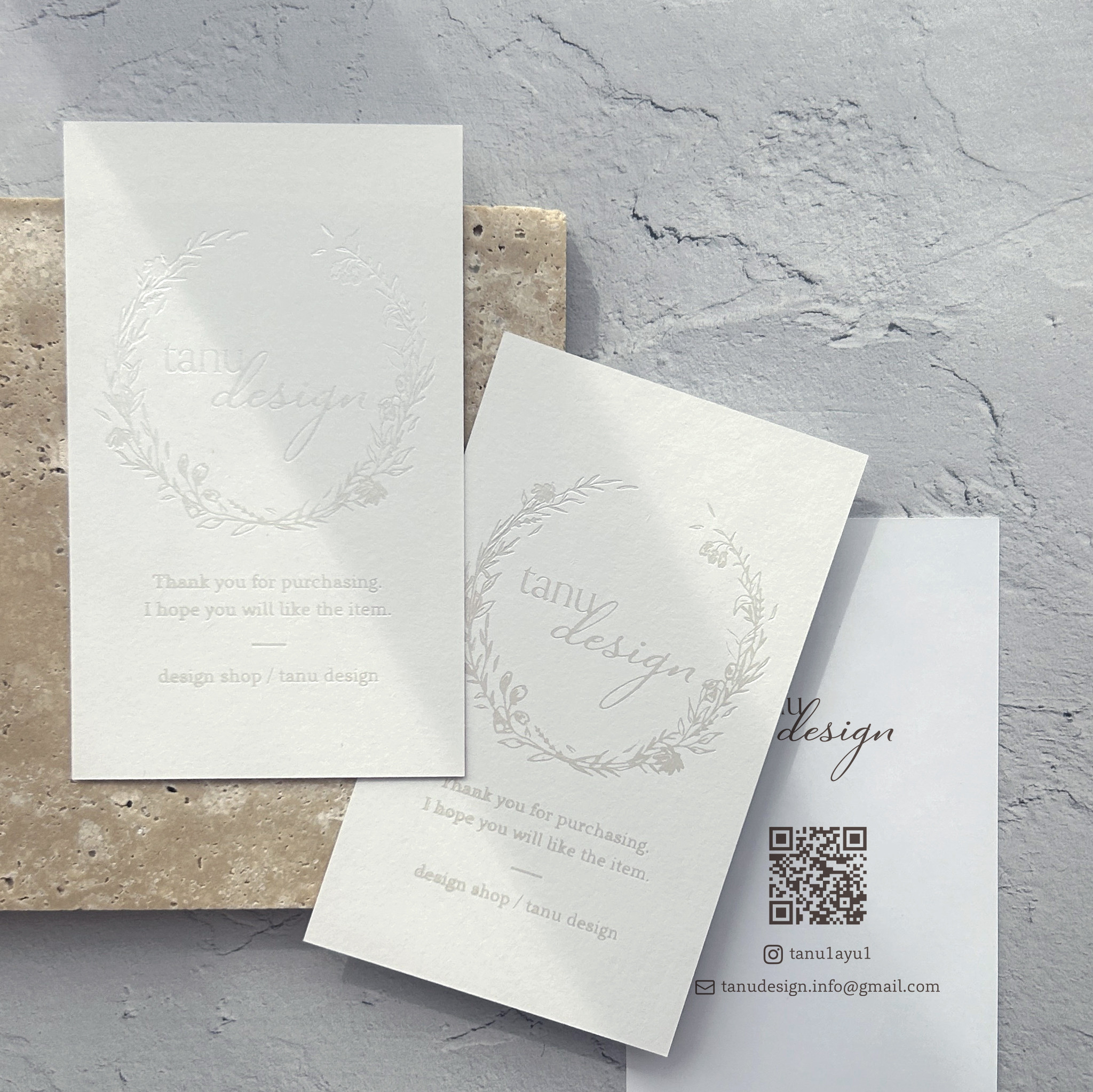 〈パール箔押し印刷〉名刺・ショップカード・スタンプカード【選べるデザイン】