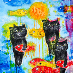 コッポラオリジナルアート作品 2作品限定❢ 『主人を待つネコ』 コッポラオリジナルアート作品 2作品限定❢ 『主人を待つネコ