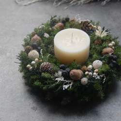 生の針葉樹たっぷり~モミの木入り~フレッシュクリスマススワッグ