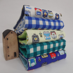 動物柄*やわらかガーゼハンカチ*5枚セット*ハンドメイド 動物柄*やわらかガーゼハンカチ*5枚セット*ハンドメイド