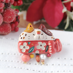 猫のブローチ　冬の猫マフラー※セット 6枚目の画像