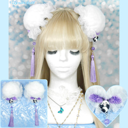 受注生産】《☥》ミニチャイナリボン (赤) その他ヘアアクセサリー