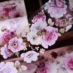 海外作家 五宝文創 樱花点点 マスキングテープ PET テープ 桜 花