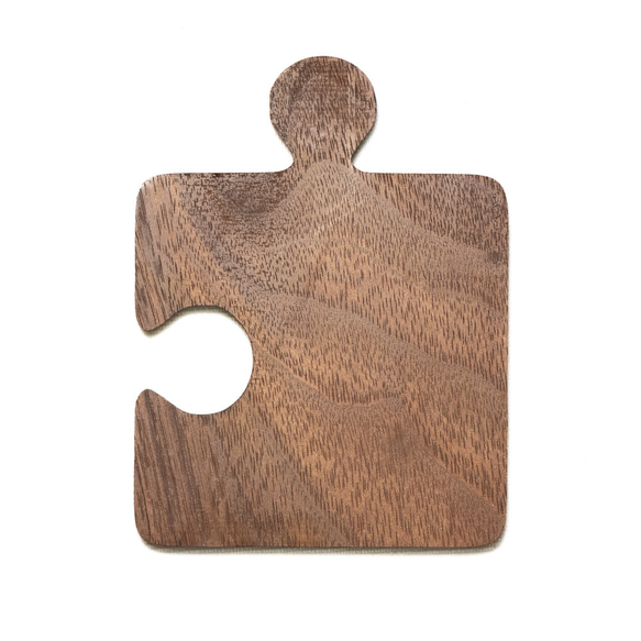 木製のコースター　パズル　４枚セット 8枚目の画像