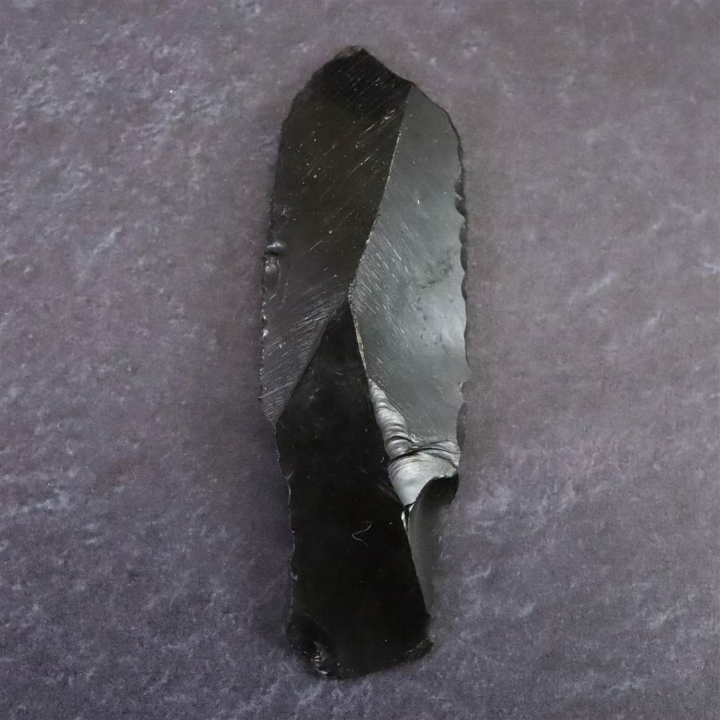 黒曜石 打製石器  55mm  後期旧石器時代 東北・北海道地域 5.1g #35331