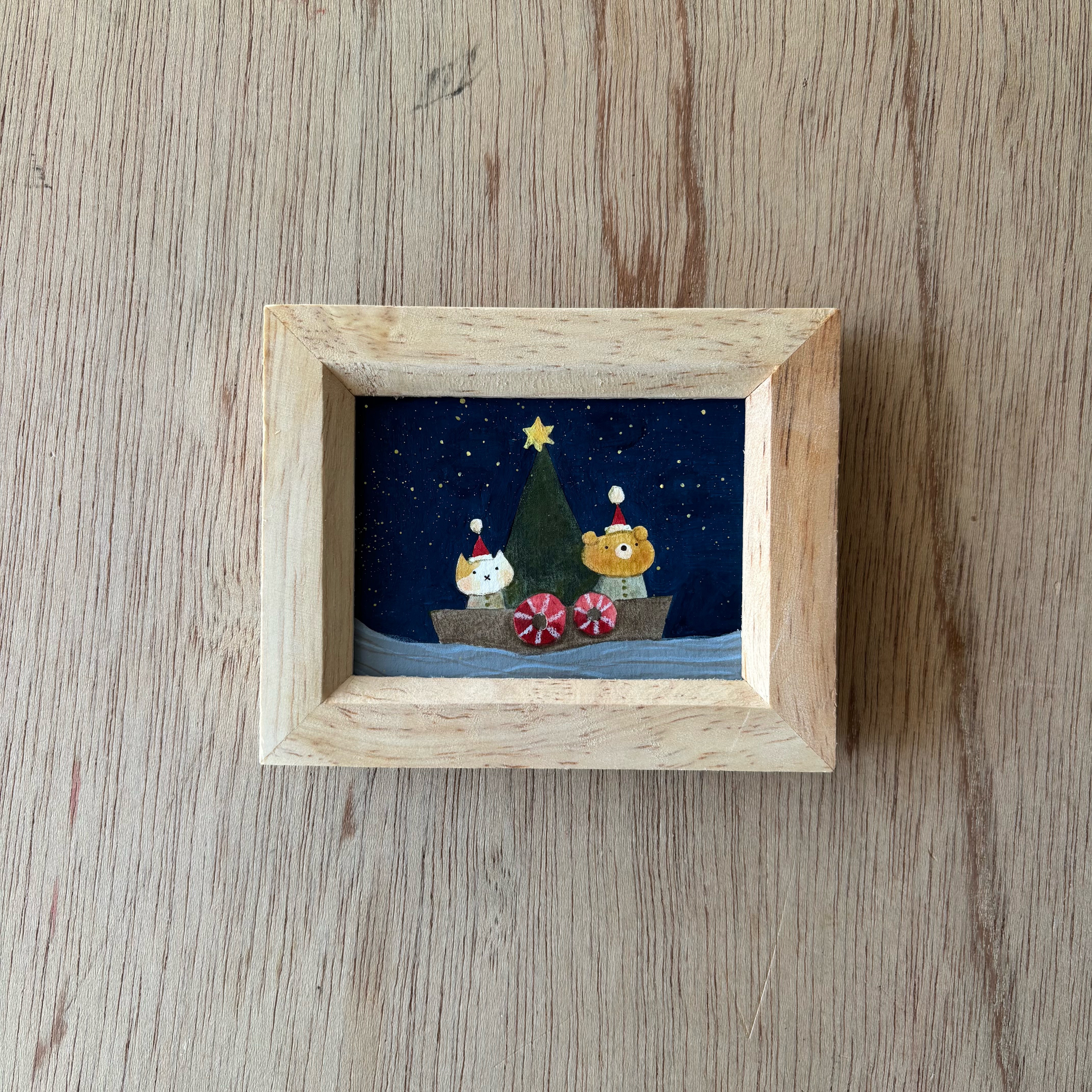 「クリスマスを探しに」ミニ額　原画