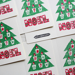 木版画クリスマスカード NOEL 2枚目の画像