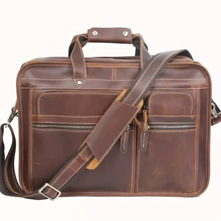ショルダーバッグ ビジネスバッグ 牛革 レザー ブリーフケース 斜め掛け キャリーオンバッグ メンズ 大容量 肩掛け