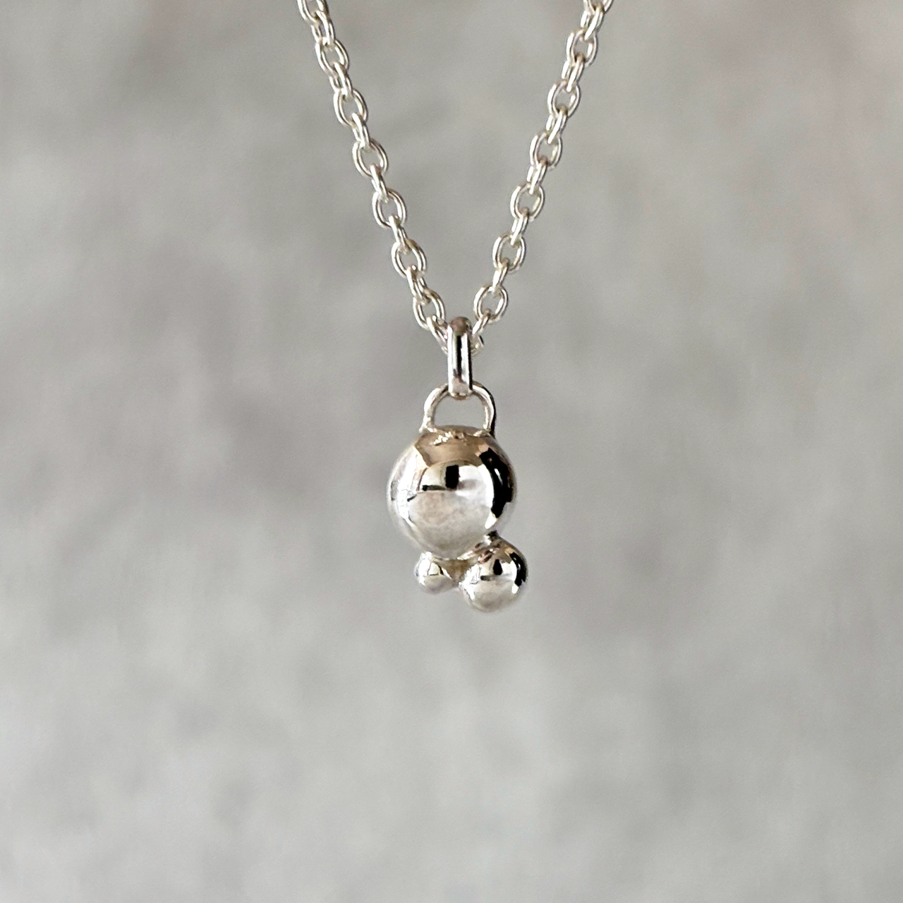 シルバーアクセサリー ネックレス ペンダント シルバー925 ユニセックス 丸 アジャスターあり