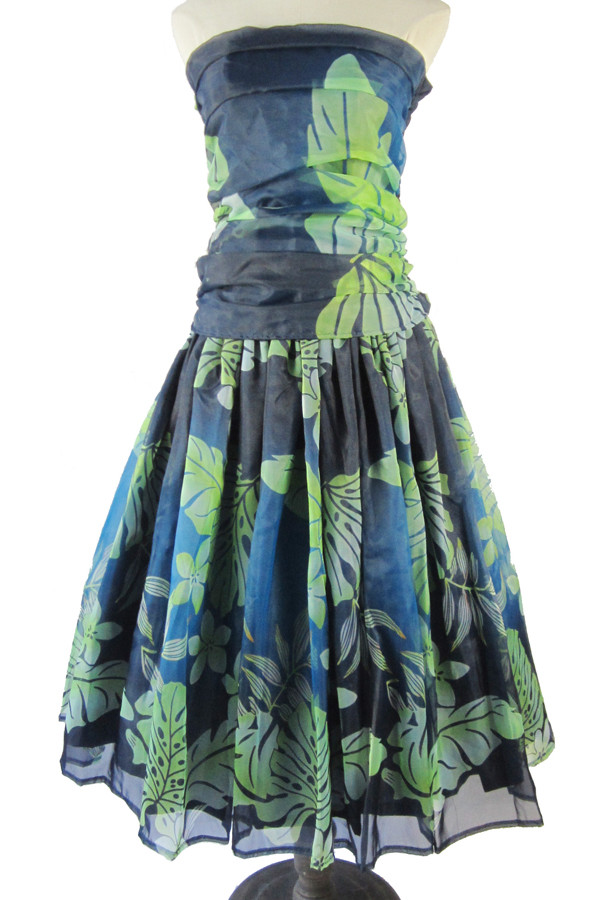 受注生産　オーダーメイド　パウスカート　チューブトップ　プリントオーガンジー nws00053