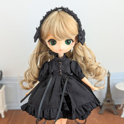 1030※ブライスアウトフィット※1/6ドール※冬服※青のネル素材のポンチョ